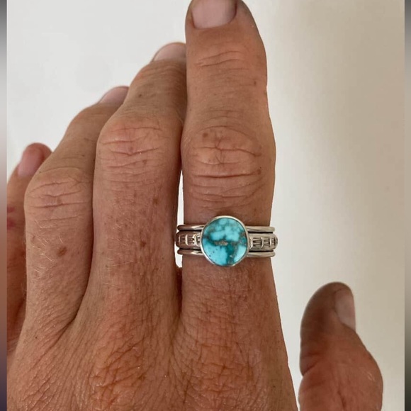 v custom jewelry Jewelry - Sz 8.75 Carico lake turquoise